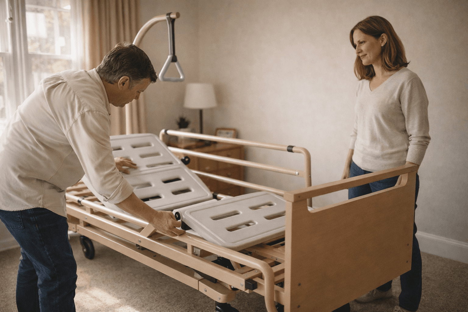 Lit médicalisé à domicile — livraison et installation à domicile dans les Hauts-de-France